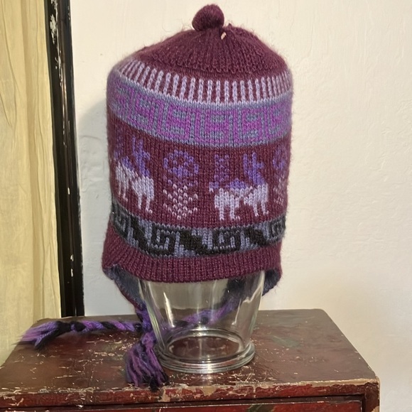 🌈 Reversible winter hat that covers the ears and has a Pom Pom on both sides!!! - Picture 5 of 8